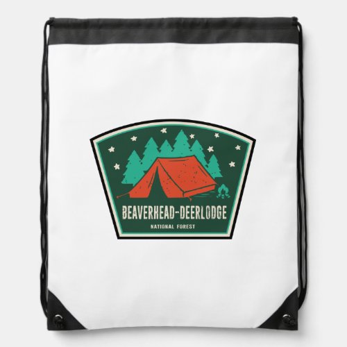 Beaverhead_Deerlodge National Forest Camping Drawstring Bag