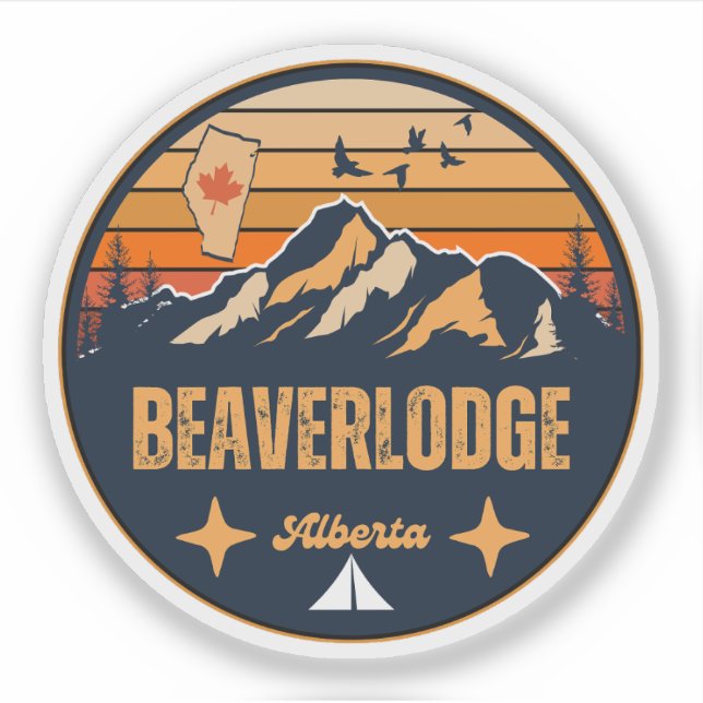 Beaverlodge, Alberta Sticker (Front)