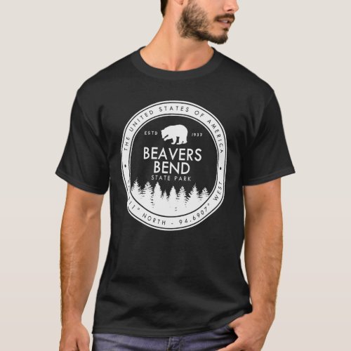 Beavers Bend State Park Oklahoma Emblem OK T_Shirt