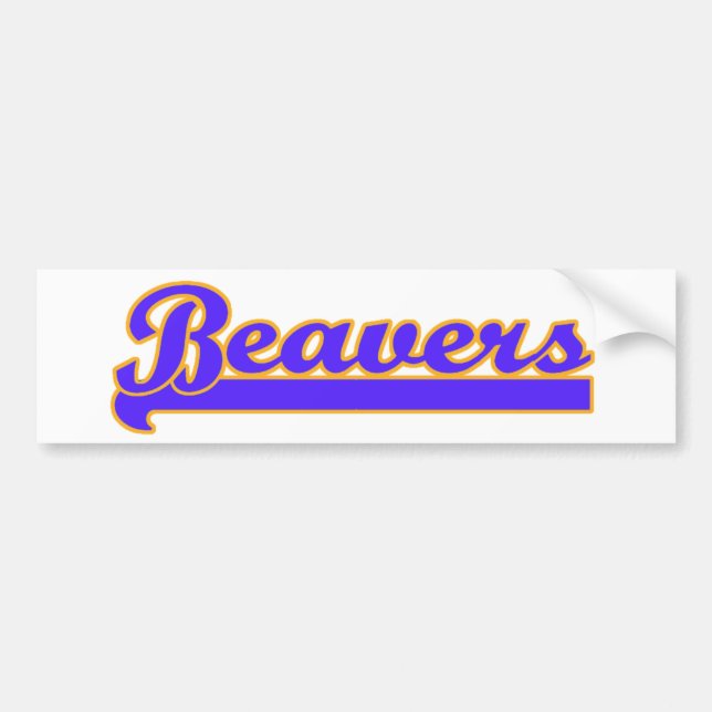 Beavers Bumper Sticker (Front)