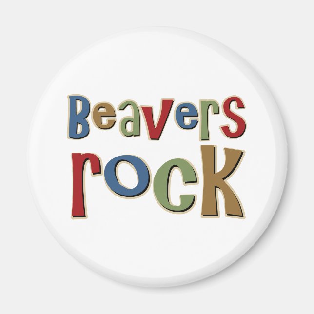 Beavers Rock Magnet (Front)