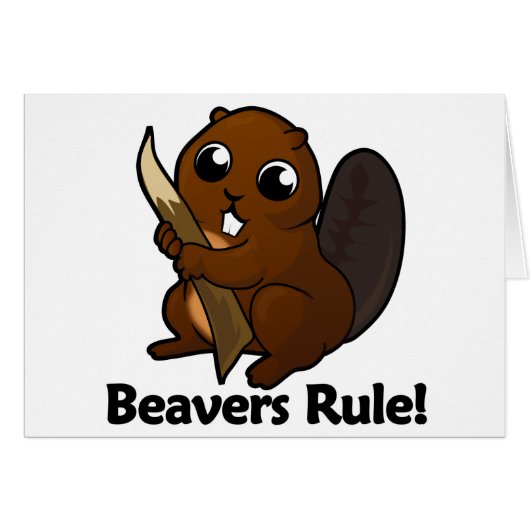 Beavers Rule! Cards (Front Horizontal)