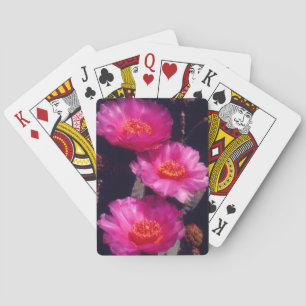 Beavertail Cactus Flowers 2 Poker Cards