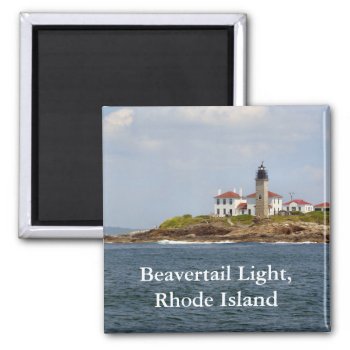 Beavertail Light  Rhode Island Magnet by LighthouseGuy at Zazzle