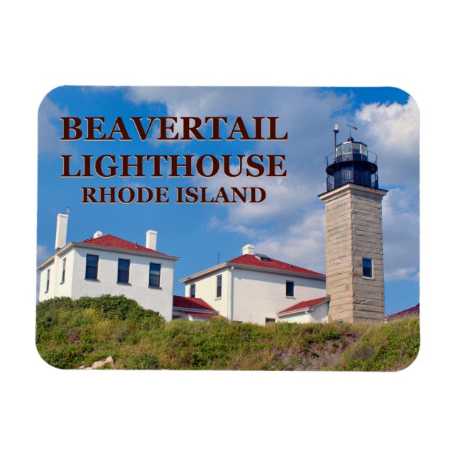 Beavertail Lighthouse, Rhode Island Flexi-Magnet Magnet (Horizontal)