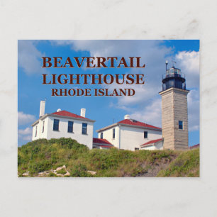 Beavertail Lighthouse, Rhode Island Postcard