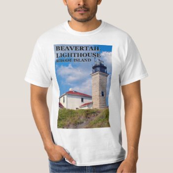 Beavertail Lighthouse  Rhode Island T-shirt by LighthouseGuy at Zazzle