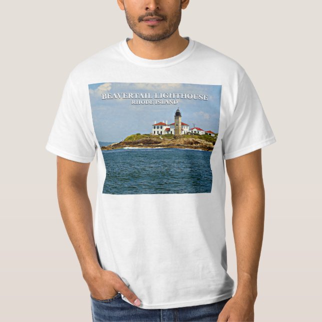 Beavertail Lighthouse, Rhode Island T-Shirt (Front)