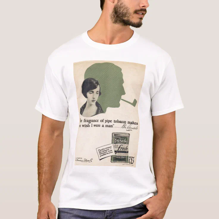 Van punktum sammenholdt Bebe Daniels 1920s vintage pipe tobacco ad T-shirt | Zazzle