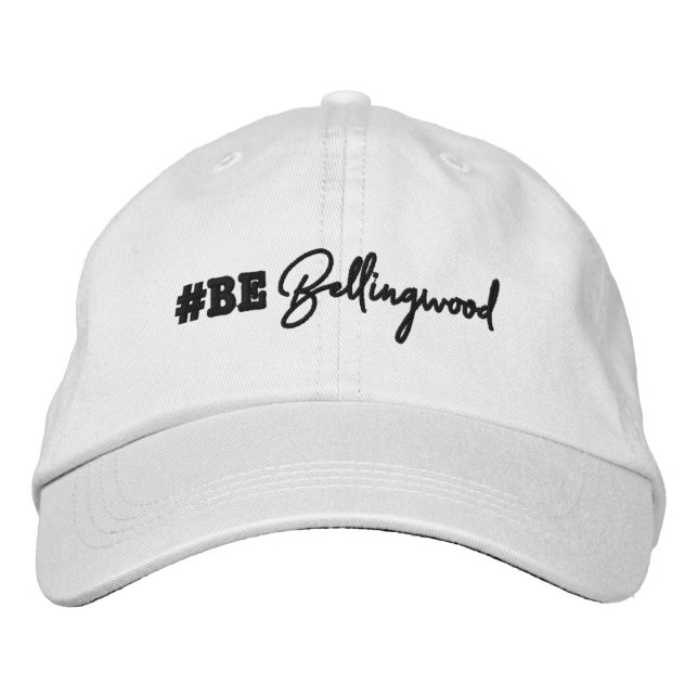 #bebellingwood Black lettering Embroidered Hat  (Front)