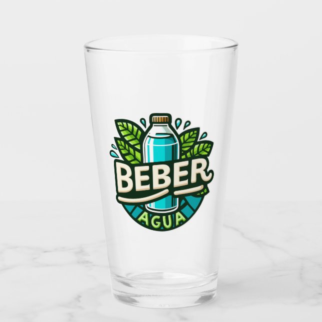 Beber agua glass (Front)