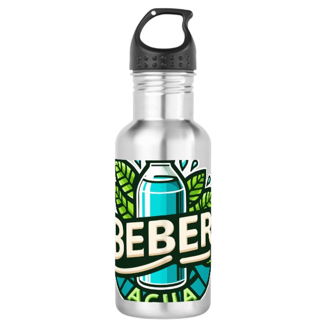 Beber agua stainless steel water bottle (Front)