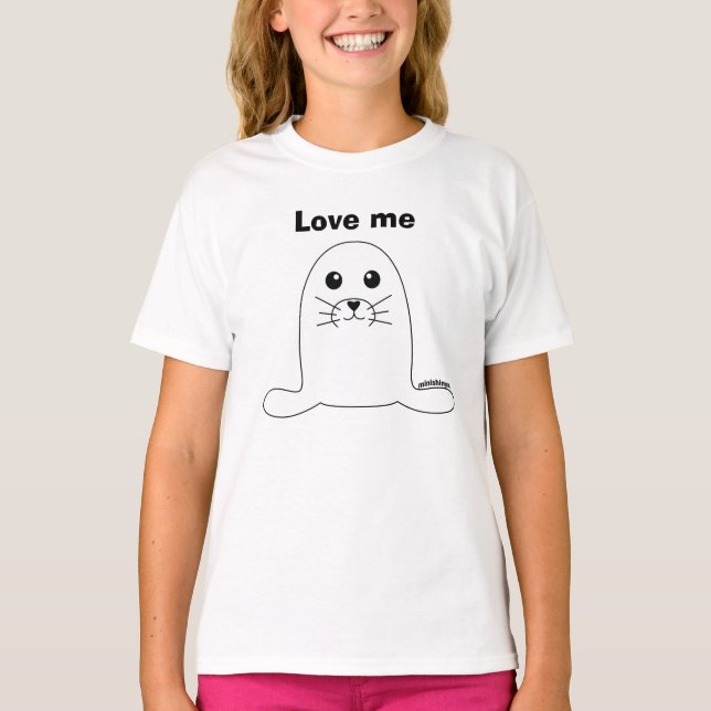 Beby harp seal T-Shirt (Front)