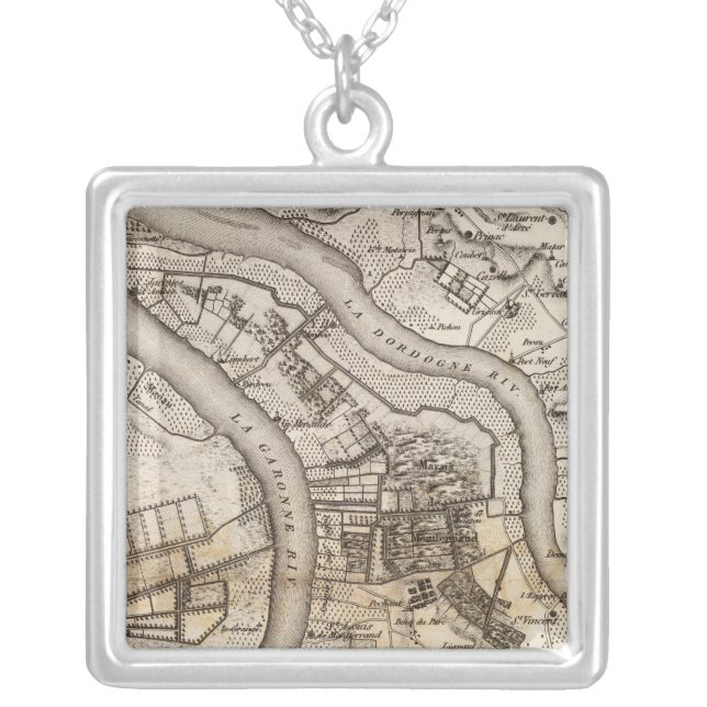 Bec d'Ambes Silver Plated Necklace (Front)