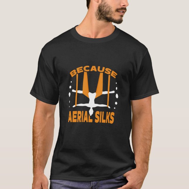 Because Aerial Silks I Air Silk And Aerial Hoop T-Shirt (Front)