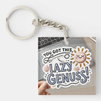 Because Even Geniuses Need a Nap 😴✨ Keychain