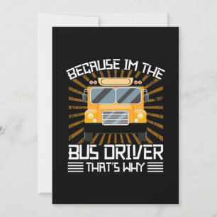 Because I Am The Bus Driver Save The Date