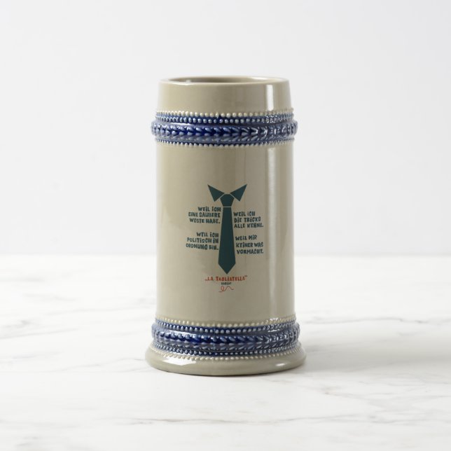 Because I have a clean vest — Loriot Nudel Beer Stein (Center)