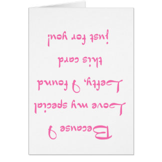 Because I Love - Pink Cards