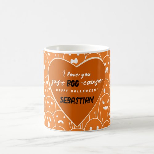 Because I Love You Just Boocause Ghost Gang Orange Coffee Mug