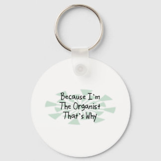 Because I'm the Organist Keychain