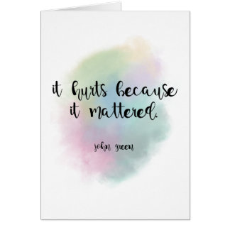 Because It Mattered Cards