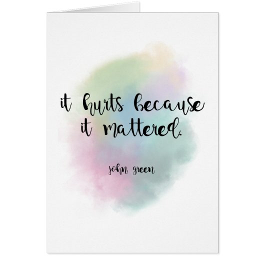Because It Mattered Cards (Front)