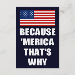 Because 'MERICA That's Why Patriotic Party Invites