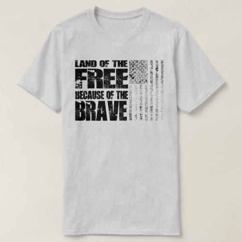 Because Of The Brave Memorial Day T_Shirt