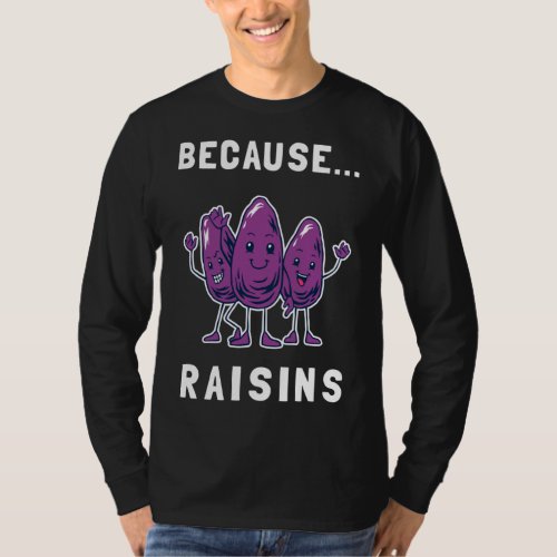 Because Raisins _ Reasons Sultana Fruit Pun T_Shirt