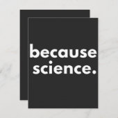 Because Science (Front/Back)
