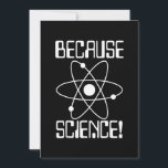 because science biology chemistry physics teacher holiday card<br><div class="desc">because science biology chemistry physics teacher</div>