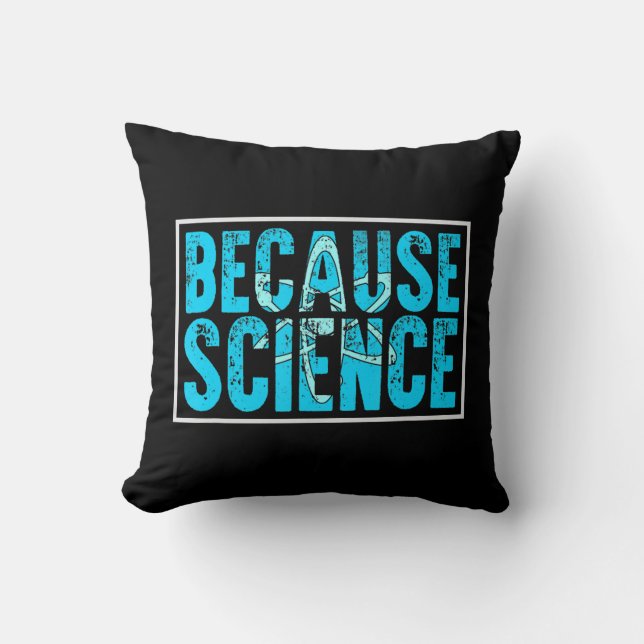 because science DNA biology replication genetic Throw Pillow (Front)