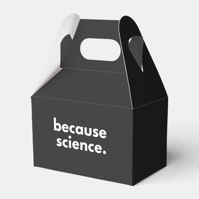 Because Science Favor Boxes (Front Side)