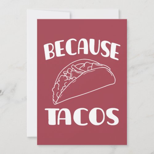 Because Tacos       Save The Date