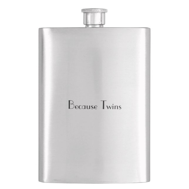 Because Twins Flask (Front)
