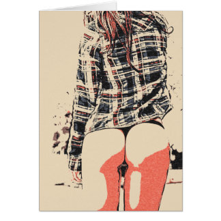 Because we love thigh gaps, sexy rear view cards