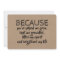 Because you brightened my life BRIDESMAID CARD