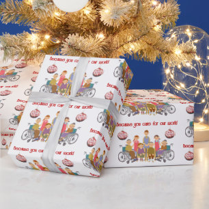 Because You Care Christmas Wrapping Paper