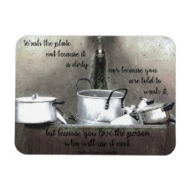 "Because You Love" Kitchen Magnet