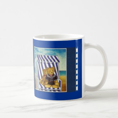 Becher watercolor motif Teddys in the beach baske Coffee Mug