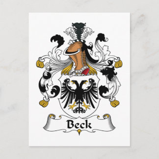 Beck Family Crest Postcard