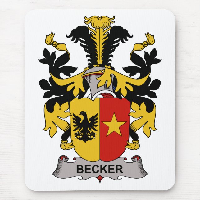 Becker Family Crest Mouse Pad (Front)