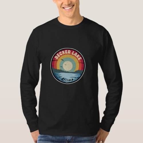 Becker Lake Arizona Colorful Scene T_Shirt