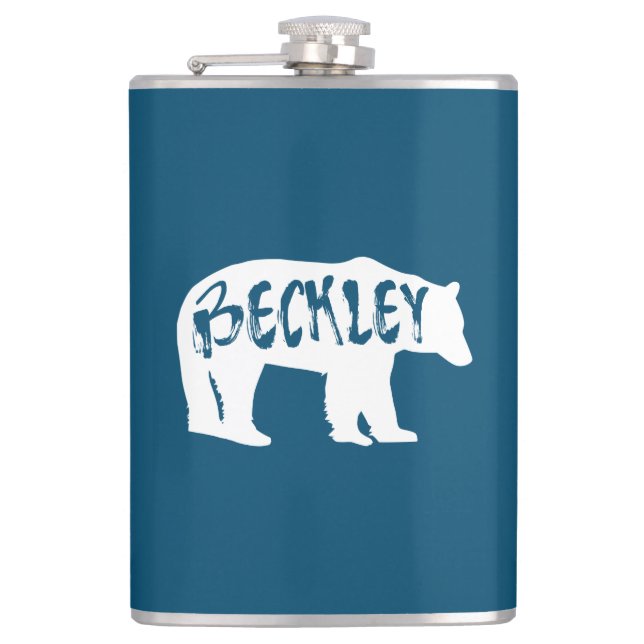 Beckley West Virginia Bear Flask (Front)