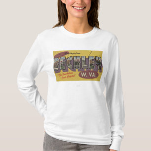 Beckley, West Virginia - Large Letter Scenes T-Shirt