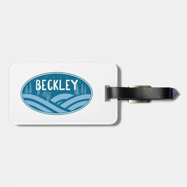 Beckley West Virginia Outdoors Luggage Tag (Back Horizontal)