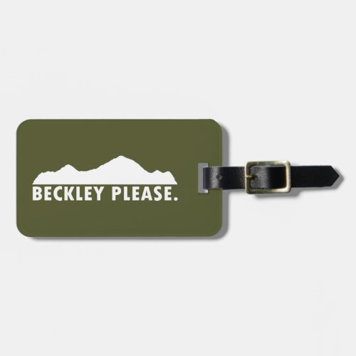Beckley West Virginia Please Luggage Tag