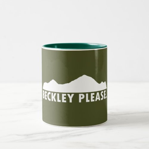 Beckley West Virginia Please Two_Tone Coffee Mug