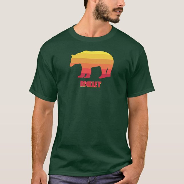 Beckley West Virginia Rainbow Bear T-Shirt (Front)
